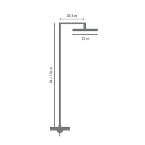 Columna de ducha mecánica GRAFITO