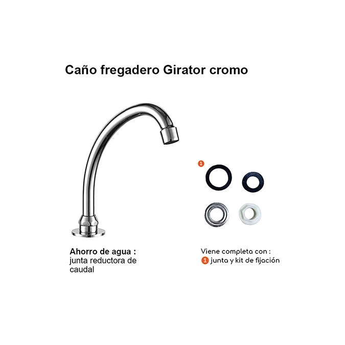 Caño fregadero GIRATOR