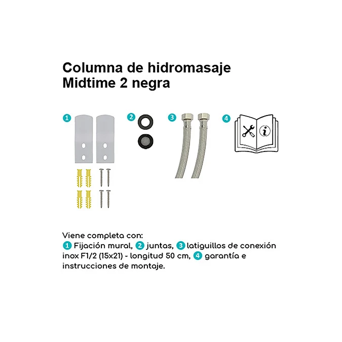 Columna de ducha hidromasaje GLOSS