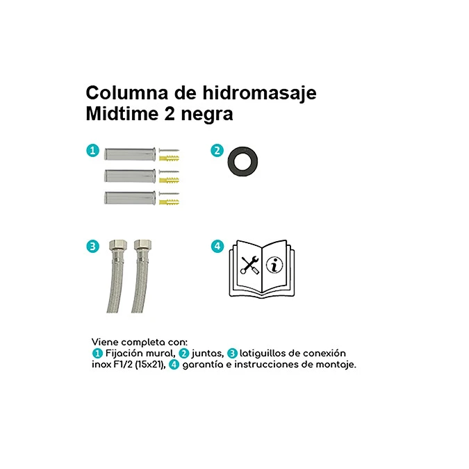 Columna de ducha hidromasaje MIDTIME 2