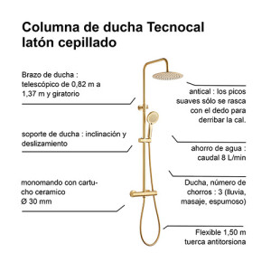 Columna de ducha mecánica TECNOCAL