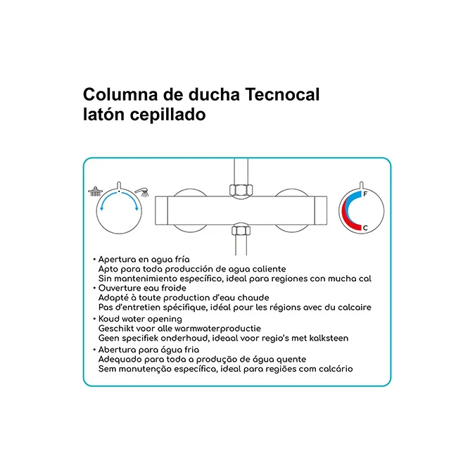 Columna de ducha mecánica TECNOCAL