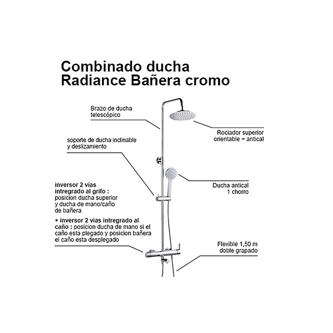 Columna de ducha mecánica RADIANCE