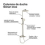 Columna de ducha mecánica SONAR