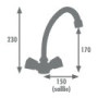 Mezclador lavabo CANON