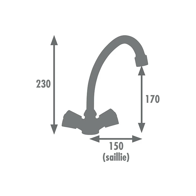 Mezclador lavabo CANON