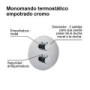 Monomando termostático empotrado redondo