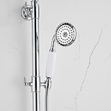 Ducha de mano vintage y flexible de ducha cromado